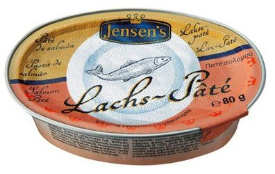 Jensens Lachs Pate edle Pastete mit Lachs würzig streichzart 80g