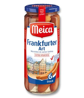 Meica Würstchen Frankfurter Art 6 Stück im Saitling 540g 3er Pack