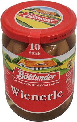 Böklunder Wienerle im Saitling, 10 Stück, Abtrobfgewicht 250 g