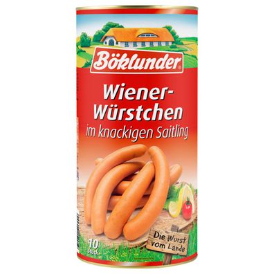 Böcklunder Wiener Würstchen im knackigen Saitling 10 Würstchen 1610g