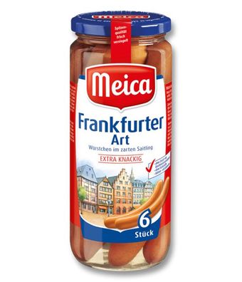 Meica Würstchen Frankfurter Art 6 Stück im zartem Saitling 540g