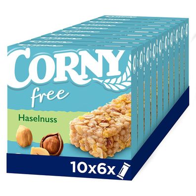 Corny Müsli Riegel Free Haselnuss Vollkorn Cornflakes 6x20g 10er Pack