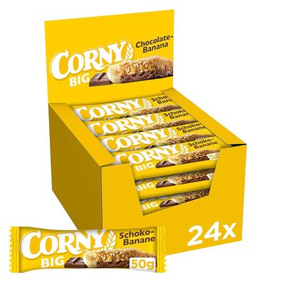 Corny Big Schoko Banane Milchschokolade und Bananenstückchen 24er Pack