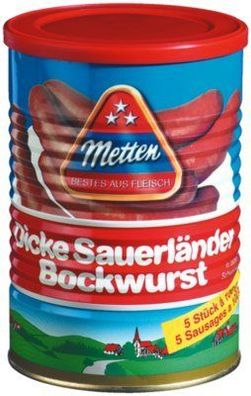 Metten Dicke Sauerländer Bockwurst 1020g