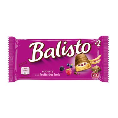 Balisto Joghurt Beeren Mix Vollkornkeks Riegel aus Milchschokolade 37g