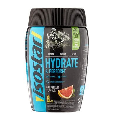 Isostar Hydrate und Perform Grapefruit Flavour Getränkepulver 400g