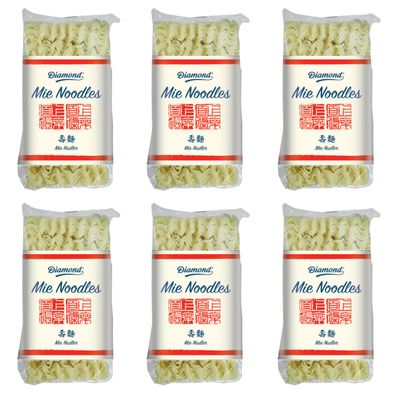 Diamond Double Happiness chinesische Mie Nudeln ohne Ei 250g 6er Pack