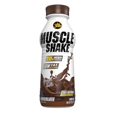 All Stars Muscle Shake Schoko Low Fat High Protein 500ml 12er Pack