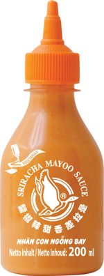 Sriracha Mayoo Sauce angenehm würzig scharfe Sauce Inhalt 200ml