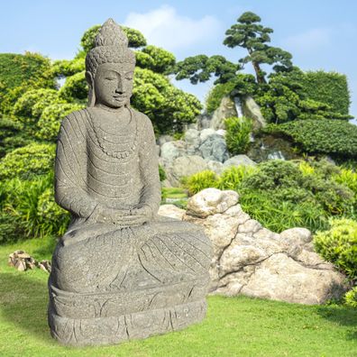 Naturstein Buddha Mango in Gebetshaltung
