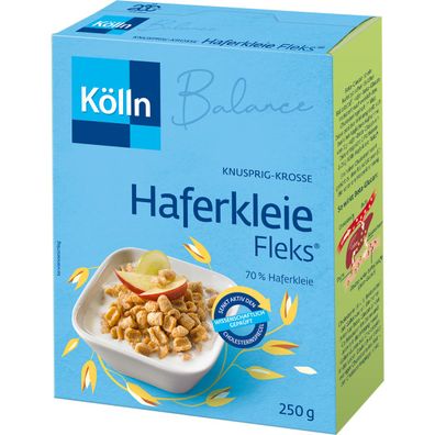 Kölln Knusprig Krosse Haferkleie Fleks mit krossen Crealien 250g