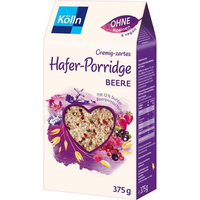 Kölln Cremig zartes Hafer Porridge Beere Beerenmischung 375g