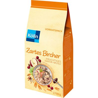 Kölln Zartes Bircher Fruchtiges Hafer Müsli Fruchtmischung 1700g