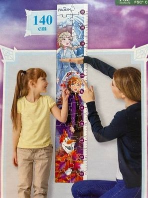 Messlatte Puzzle Eiskönigin Elsa Frozen 32 Teile Größe 20 x 111 cm NEU & OVP