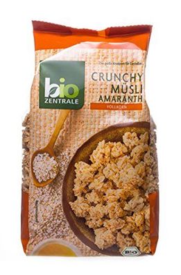 biozentrale Crunchy Müsli Amaranth, 3er Pack (3 x 375 g)