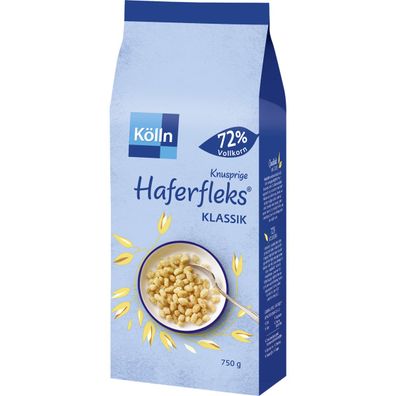 Kölln Knusprige Haferfleks Klassiker 72 Prozent Vollkorn 750g