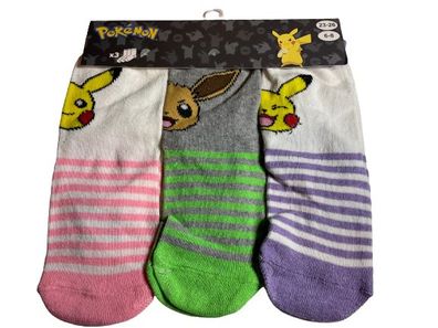 Pokemon 3 er Pack Socken NEU Größe 23-26