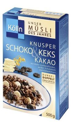 Kölln Müsli Knusper Schoko & Keks Kakao 3er Pack