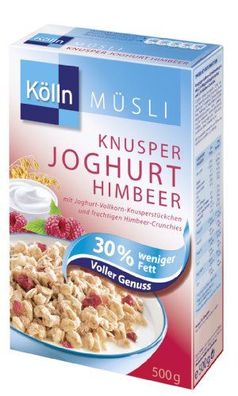 Kölln Joghurt Himbeer Müsli 30% weniger Fett 6er Pack
