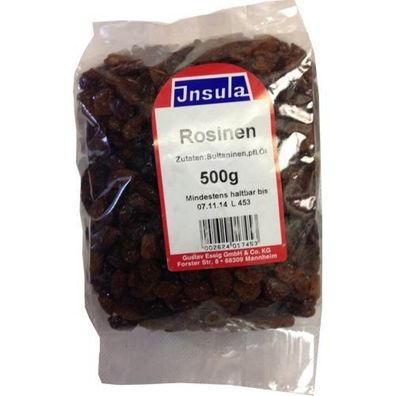 Rosinen von Insula verzehrfertig zum Kochen Backen und Naschen 500g