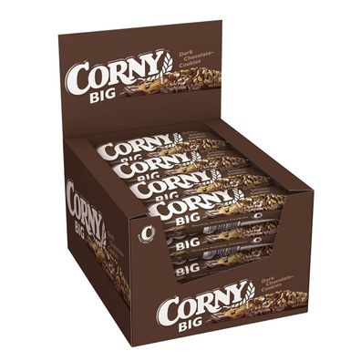 Corny BIG dunkle Schoko Cookies extragroßer Müsliriegel 50g 24er Pack