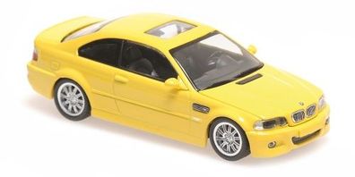 BMW Miniatur M3 (E46) Coupe - 2001 gelb 1:43