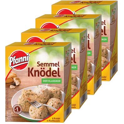 Pfanni Semmel Knödel Der Klassiker Knödel im Kochbeutel 200g 4er Pack