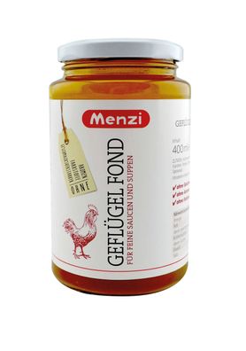 Menzi Geflügel Fond Grundlage für feine Saucen und Suppen 400ml