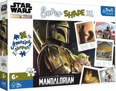 Trefl 50035 Star Wars The Mandalorian 160 Teile Super Shape XL Puzzle