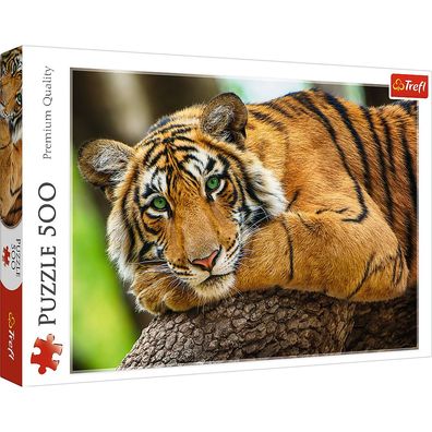 Trefl 37397 Tiger-Porträt 500 Teile Puzzle