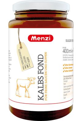 Menzi Kalbs Fond Grundlage für feine Saucen und Suppen aromatisch 400g