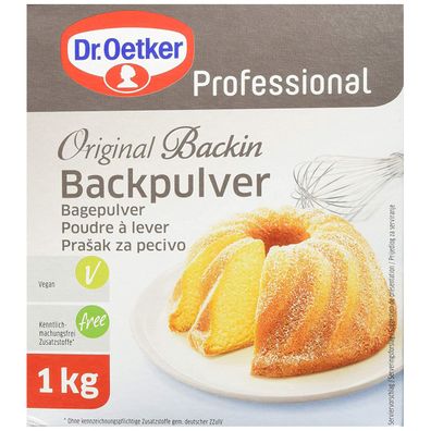 Dr. Oetker Backin Backpulver für jede Mehlsorte geeignet 1000g