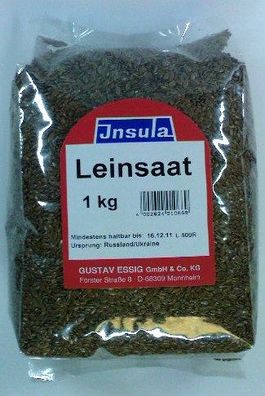 Leinsaat von Insula Leinsamen zum Verfeinern ins Müsli 1000g