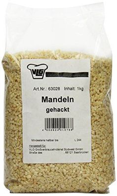 Mandeln gehackt blanchiert von Insula zum Backen und Kochen 1000g