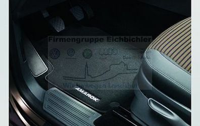 VW Original Zubehör Satz Textilfußmatte vorn & hinten Amarok 2H1061270 WGK