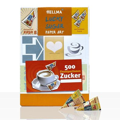 Hellma Lucky Sugar in der peppigen Verpackung Thekendisplay