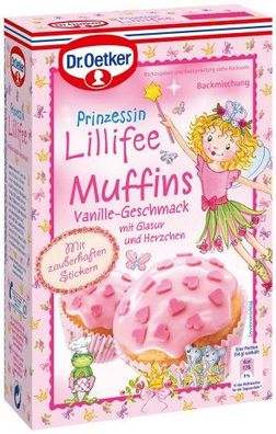 Dr. Oetker Prinzessin Lillifee Muffins Vanille-Geschmack, 3er Pack (3 x 397 g)