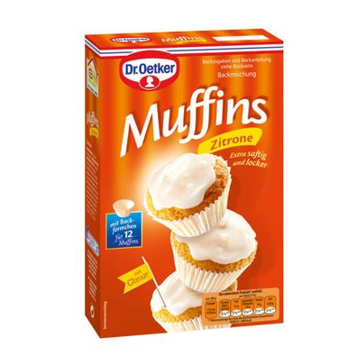 Dr. Oetker Zitronen Muffins Neue Rezeptur extra saftig und locker 415g