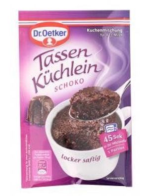 Dr Oetker saftiger und lockerer Tassenküchlein Schokolade 55g