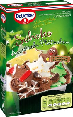 Oetker Schoko Ausstech-Plätzchen 500g