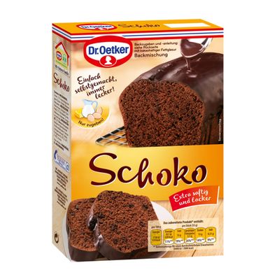 Dr. Oetker Schoko Kuchen Extra saftig und locker Backmischung 480g