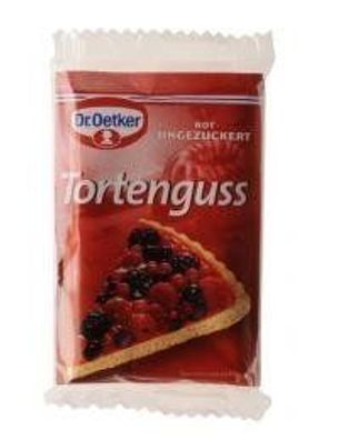 Dr. Oetker Tortenguss rot ungezuckert ein Guss für alle Obstsorten 36g