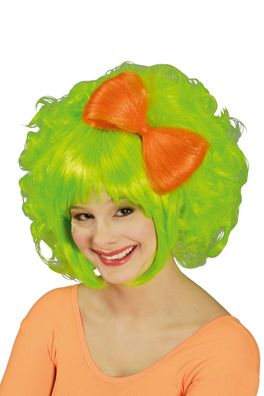 Perücke Trixiebell neon grün Hippie Bonbon Fantasy Karneval Fasching Kostüm