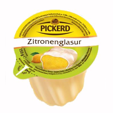 Pickerd Zitronenglasur mit bestem Zitronenöl verfeinert 150g