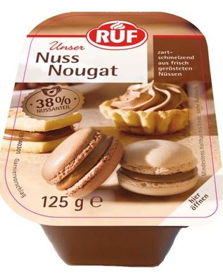 RUF Nuss-Nougat dunkel zart-schmelzend aus frisch gerösteten Nüssen 125g