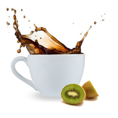 Kaffee mit Kiwi Geschmack