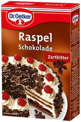 Dr. Oetker Raspel Schokolade Zartbitter, 5er Pack