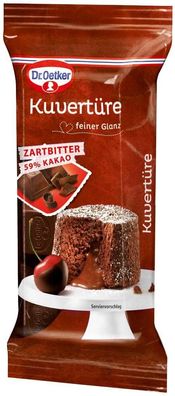 Dr. Oetker Kuvertüre Zartbitter 150g mit 55 % Kakao,6er Pack