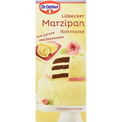 Dr. Oetker feinste Lübecker Marzipan Rohmasse g.g.A 200g 5er Pack