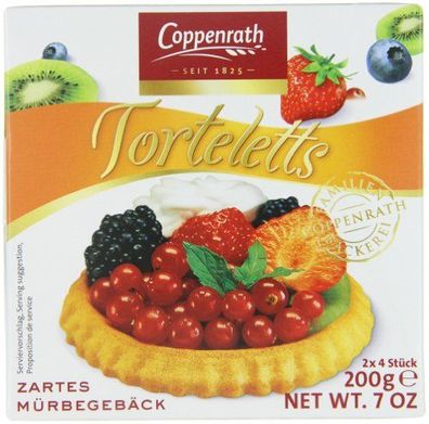 Coppenrath zarte Mürbetorteletts gebackene Mini-Tortenböden 200g 10er Pack